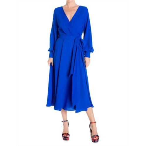 MEGHAN LA LilyPad Wrap Midi Dress