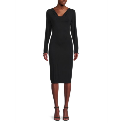 Okera Banks Lady Day Cowlneck Bodycon Dress