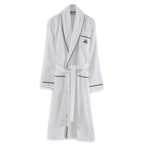 Brooks Brothers Waffle Terry Turkish Cotton Bathrobe