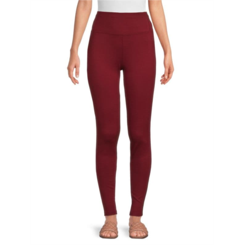 Patrizia Luca Solid High Waist Leggings