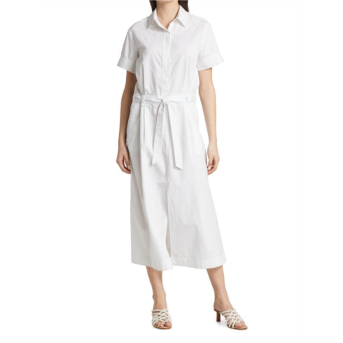 Rag & bone Jade Embroidered Belted Shirt Dress