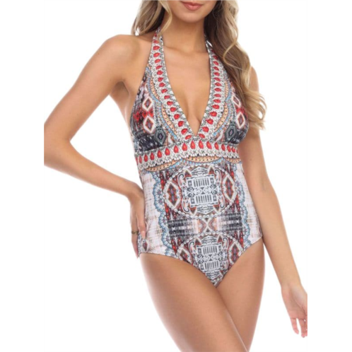 La Moda Clothing Boho Bliss Print One Piece Swimsuit