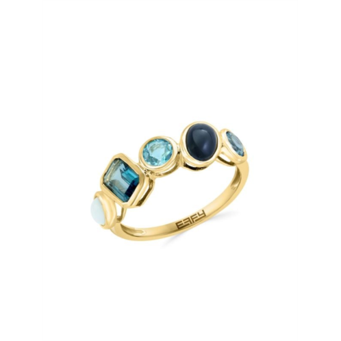 Effy 14K Yellow Gold & Multi Stone Ring