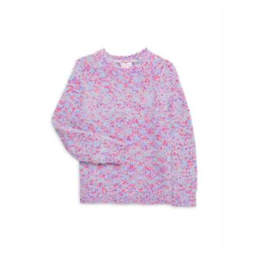 Design History Girls Fuzzy Confetti Knit Sweater