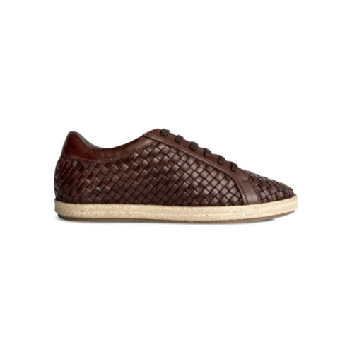 Carlos Santana Gabor Textured Leather Sneakers