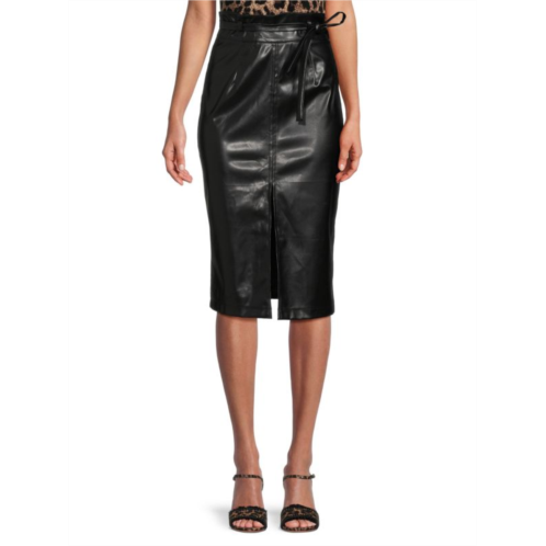 Area Stars Vegan Leather Pencil Skirt