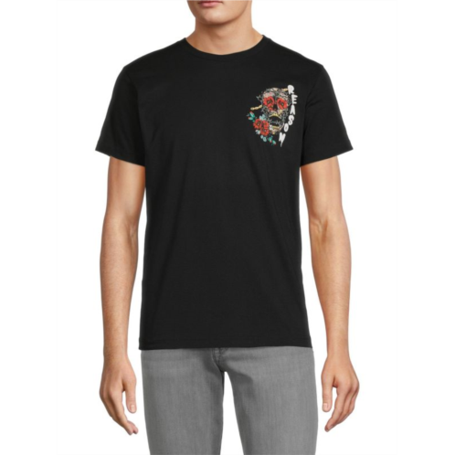 Reason Skull Flower Graphic Tee