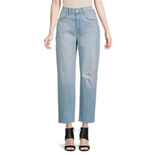 Hudson Kass High Rise Ankle Straight Jeans