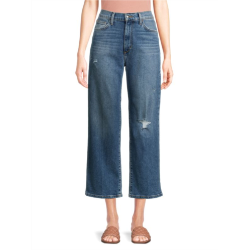 Joe  s Jeans High Rise Crop Wide Leg Jeans