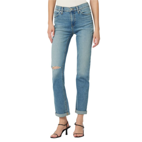 Hudson Nico Low Rise Stretch Straight Ankle Jeans