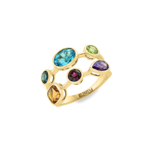 Effy 14K Yellow Gold Multi Stone Ring