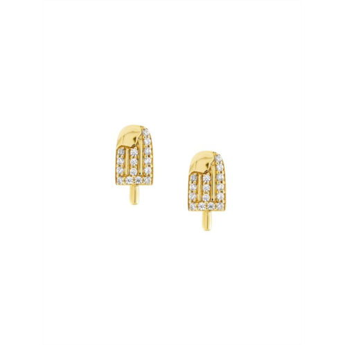 Saks Fifth Avenue ?14K Yellow Gold & 0.1 TCW Diamond Popsicle Stud Earrings