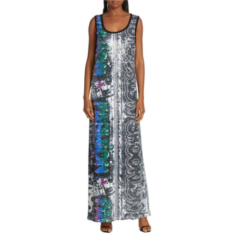 Kimberly Goldson Nelli Metallic Shift Dress