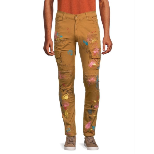 FWRD DENIM Painterly Slim Fit Cargo Pants