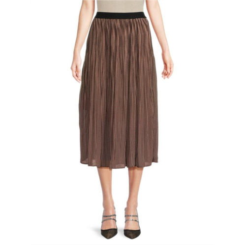 Adrianna Papell Pleated Midi Skirt