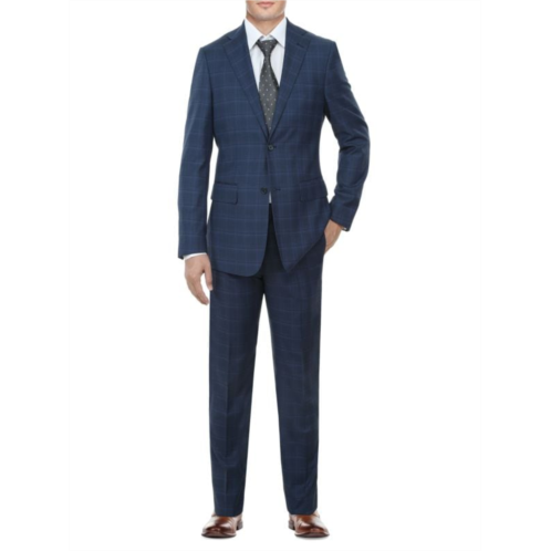 English Laundry Two Button Plaid Suit