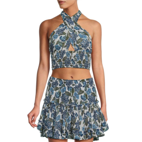 MISA Los Angeles Paulina Floral Halter Top