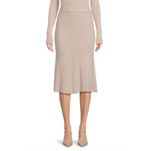 Saks Fifth Avenue Ribbed Midi Skirt