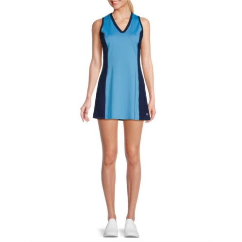 EleVen by Venus Williams Walk The Line Tonal Colorblock Mini Dress