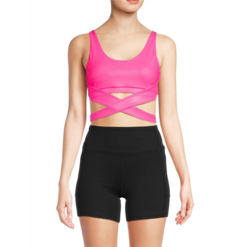 EleVen by Venus Williams Starburst Crossover Sports Bra