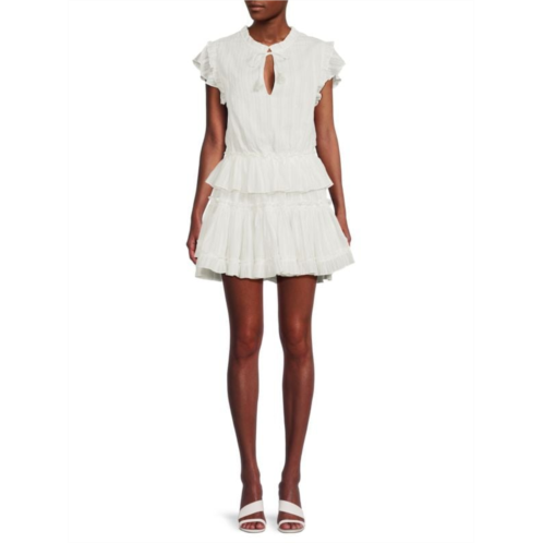 MISA Los Angeles Lillian Ruffle Mini Dress