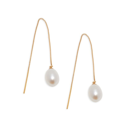 Effy 14K Yellow Gold & 7MM Freshwater Pearl Drop Earrings