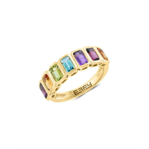 Effy 14K Yellow Gold & Multi Stone Ring