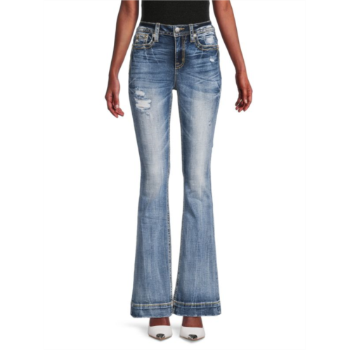 Miss Me Highrise Faded Bootcut Jeans