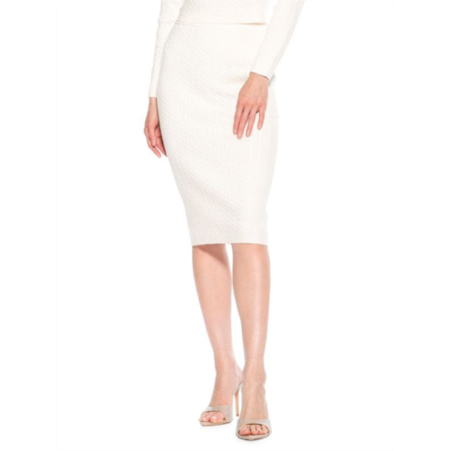 Alexia Admor Zion Cable Knit Pencil Skirt