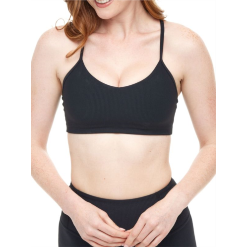 Band Of Gold Ribbed Crisscross Sports Bra