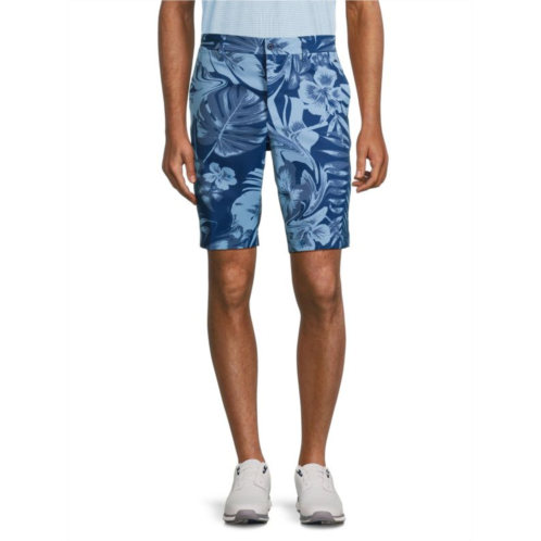 J.Lindeberg Eloy Leaf Print Shorts