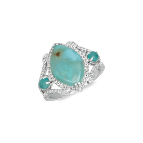 Le Vian 14K Vanilla Gold, Aquaprase Turquoise & Vanilla Topaz Ring