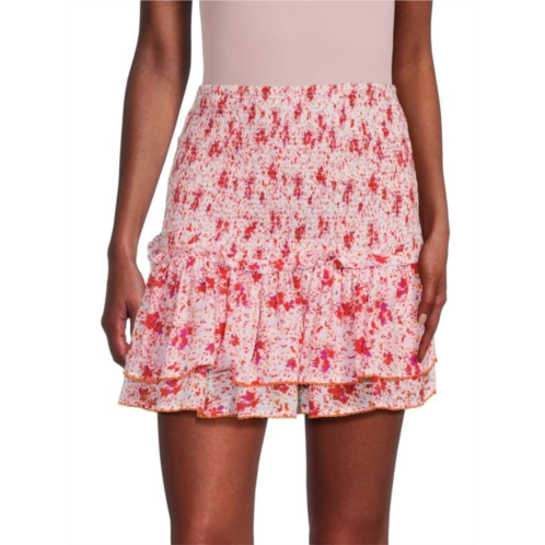 Poupette St Barth Floral Mini Skirt