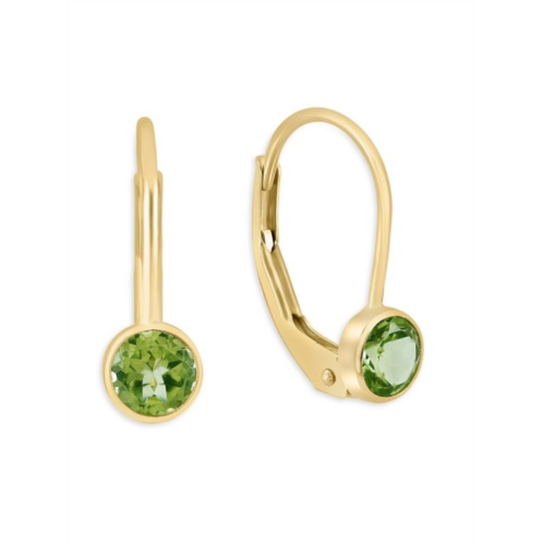 Effy 14K Yellow Gold & Peridot Clip On Earrings