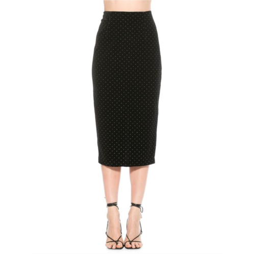 Alexia Admor Jayden Polka Dot Pencil Skirt