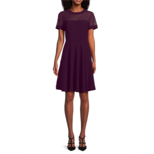 Focus by Shani Lace Yoke A Line Dress