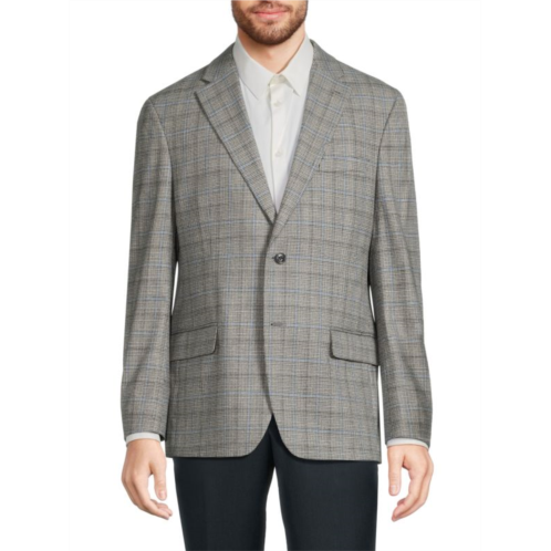 Tommy Hilfiger Notch Lapel Houndstooth Blazer