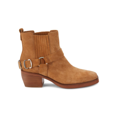 Sam Edelman Bellamie Suede Riding Heel Biker Boots