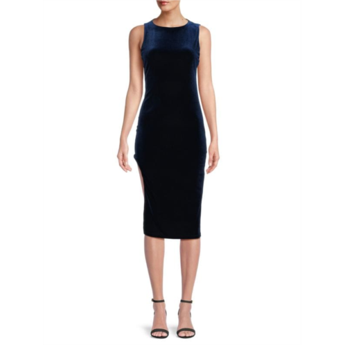 Black Halo Kareem Velvet Bodycon Dress