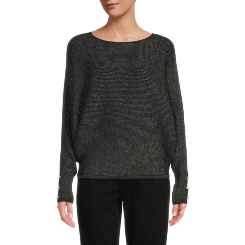 FOR THE REPUBLIC Shimmer Dolman Sleeve Top