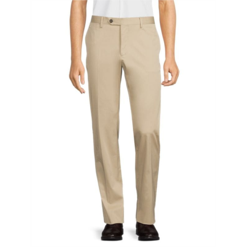 FERRAGAMO Solid Dress Pants