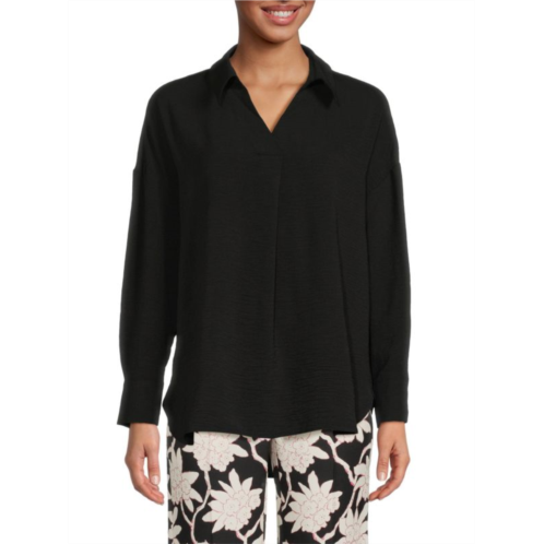 Adrianna Papell Airflow Collared Tunic Top