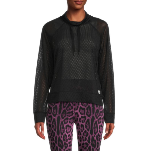 DKNY Sport Honeycomb Mesh Hoodie