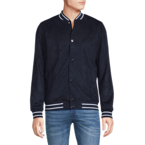 Spring + Mercer Contrast Stripe Bomber Jacket