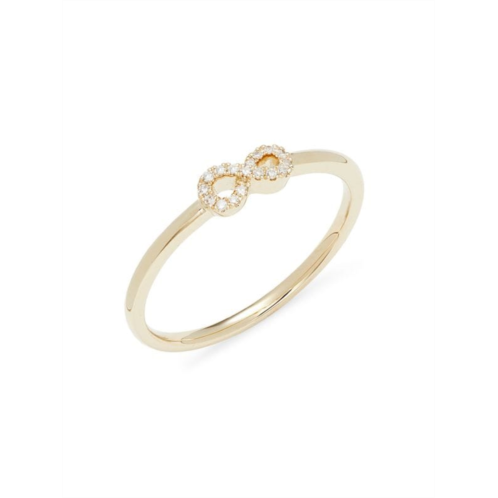 Saks Fifth Avenue 14K Yellow Gold & 0.04 TCW Diamond Infinity Ring