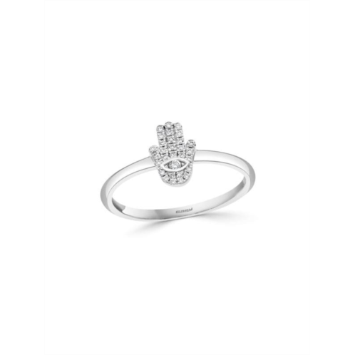 Effy Sterling Silver & 0.09 TCW Diamond Ring