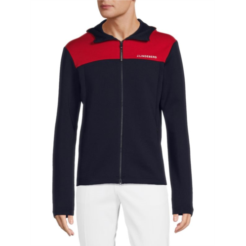 J.Lindeberg Jeff Colorblock Hooded Jacket