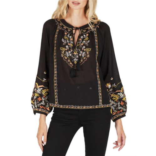 Secret Mission Enchanted Forest Clover Floral Top