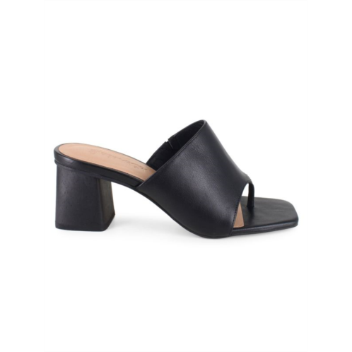 Splendid Karim Leather Block Heel Sandals