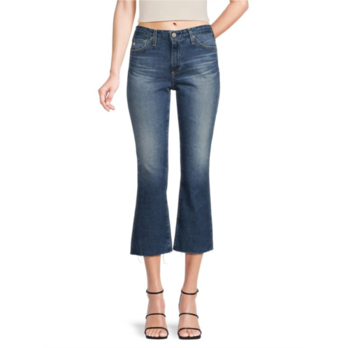 AG Jeans Mid Rise Slim Fit Crop Jeans